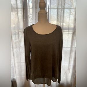 THE LIMITED grey sweater with matching underlay size large